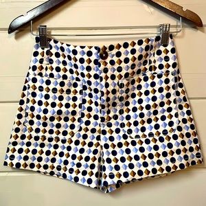 Maeve By Anthropologie The Colette Patterned Shorts Size 26.